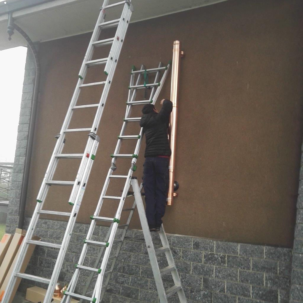 scarico fumi per stufa a pellet